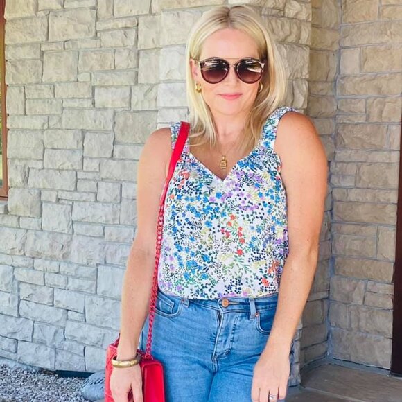 Cabi 5917 Floral Rotation Tank Spring 2021 Small EUC - Picture 7 of 7